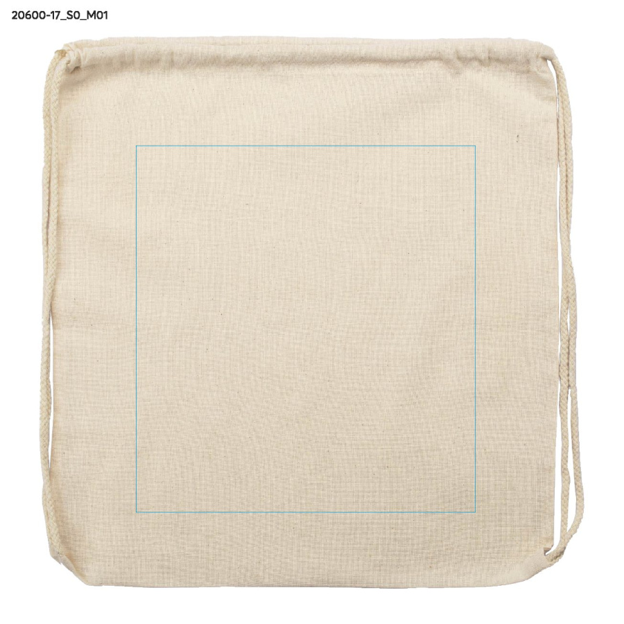 WOLITE – sac en coton: Zone de marquage avant · Sérigraphie