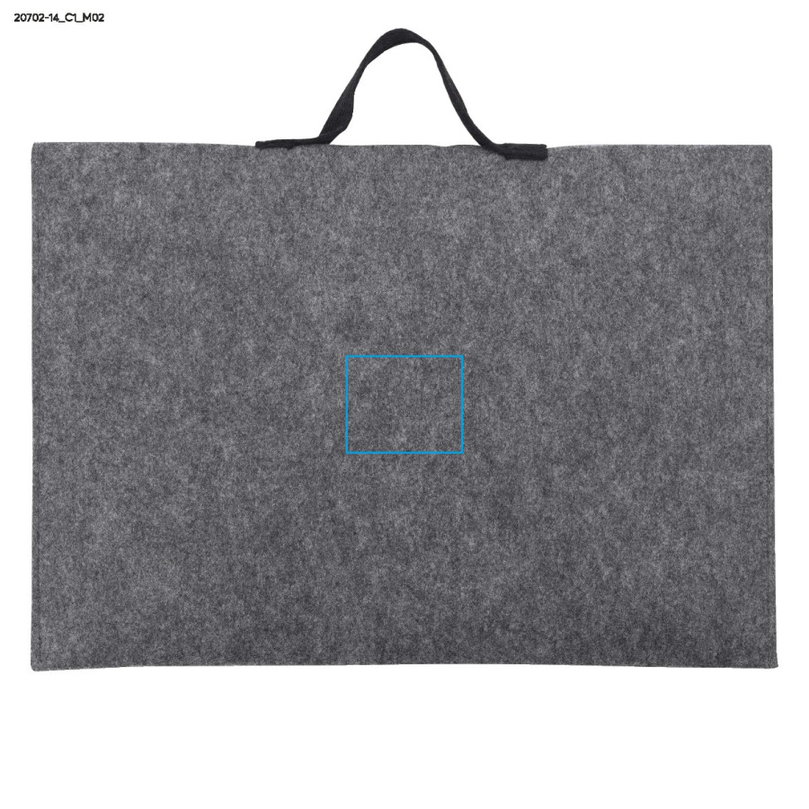 TARO – housse pour ordinateur portable: Zone de marquage avant, en haut · DTF