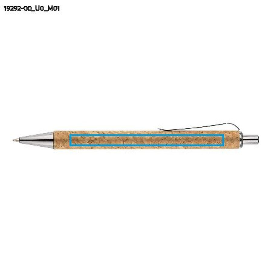 Stylo à bille KORATO: Zone de marquage avant · Impression UV