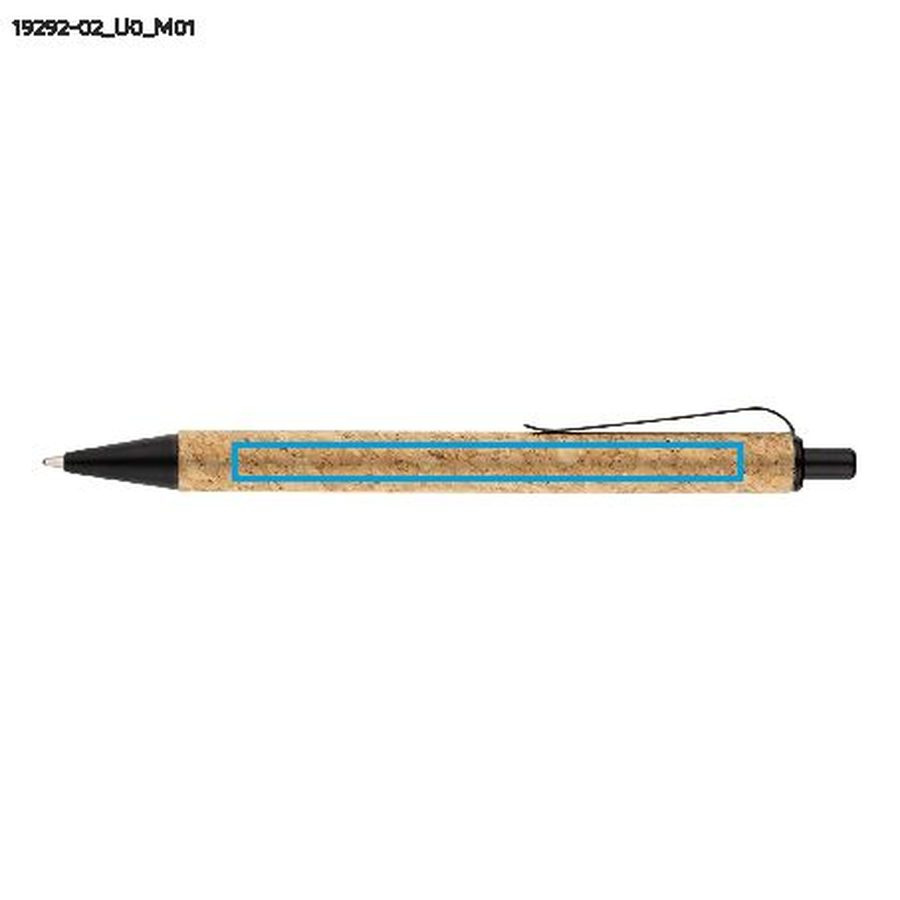 Stylo à bille KORATO: Zone de marquage avant · Impression UV