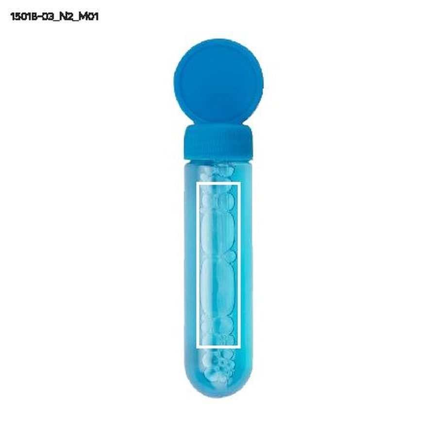 Bulles de savon BUBBLES, 30 ml: Zone de marquage avant · Tampographie