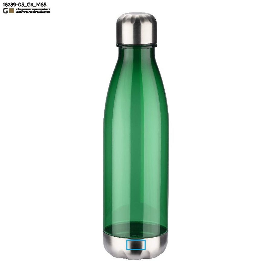 Bouteille BOTILA 750 ml: Zone de marquage avant, en bas · Gravure laser
