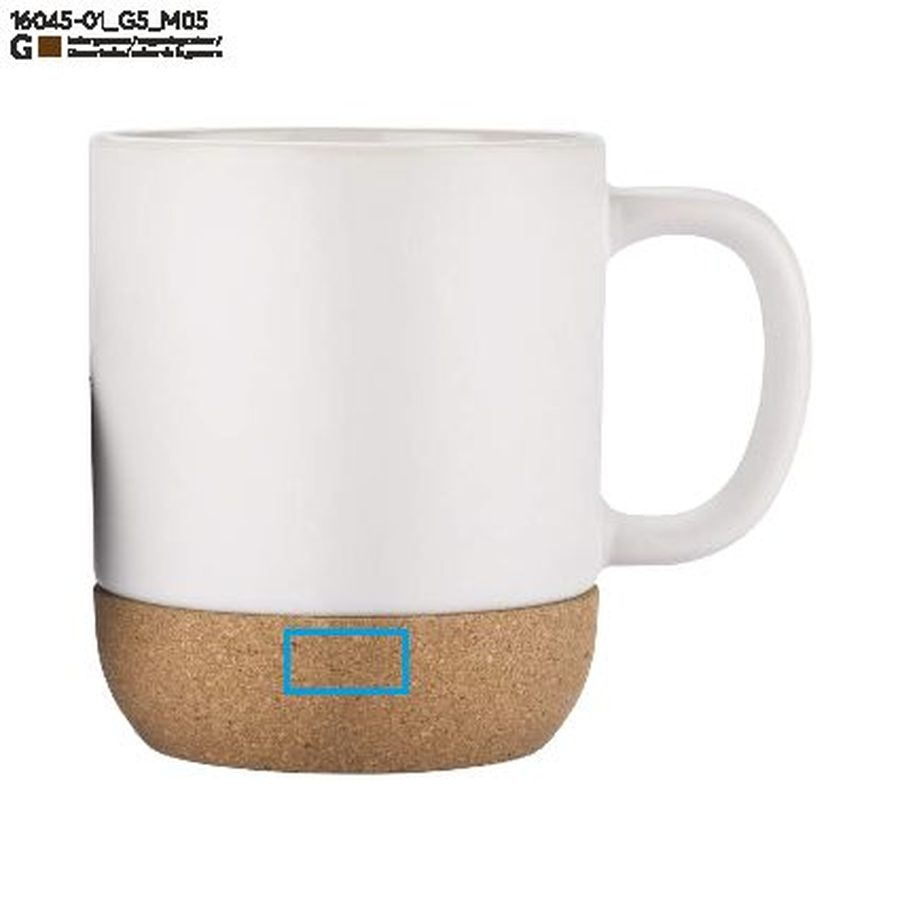 Mug SOFTEL 300 ml: Zone de marquage bottom · Gravure laser