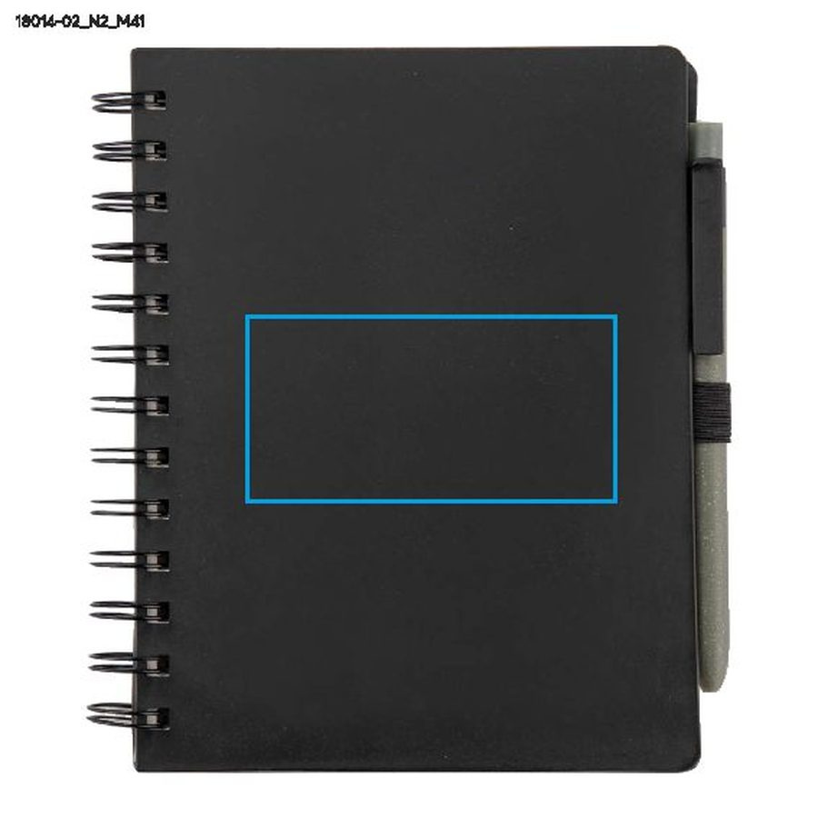 Notes z długopisem ARSEN B6: Print area notebook - front · Pad printing