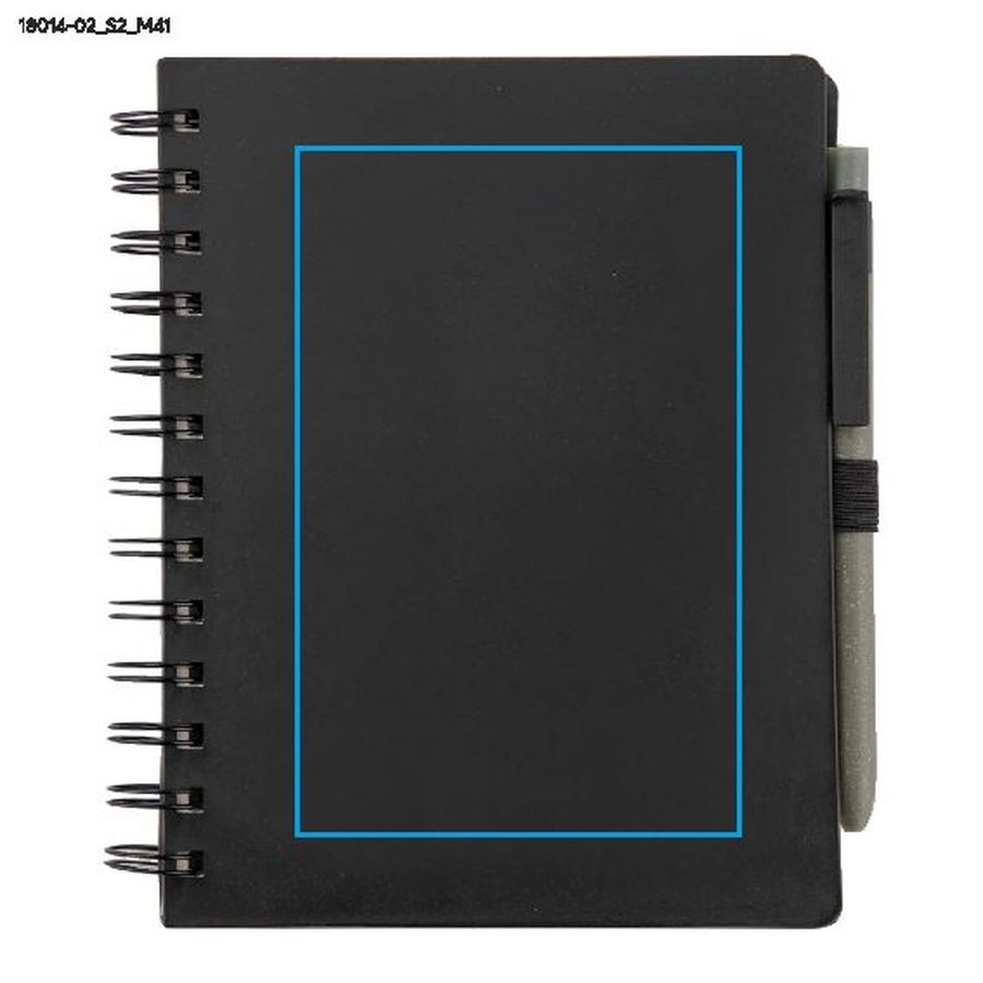 Notes z długopisem ARSEN B6: Print area notebook - front · Screen printing