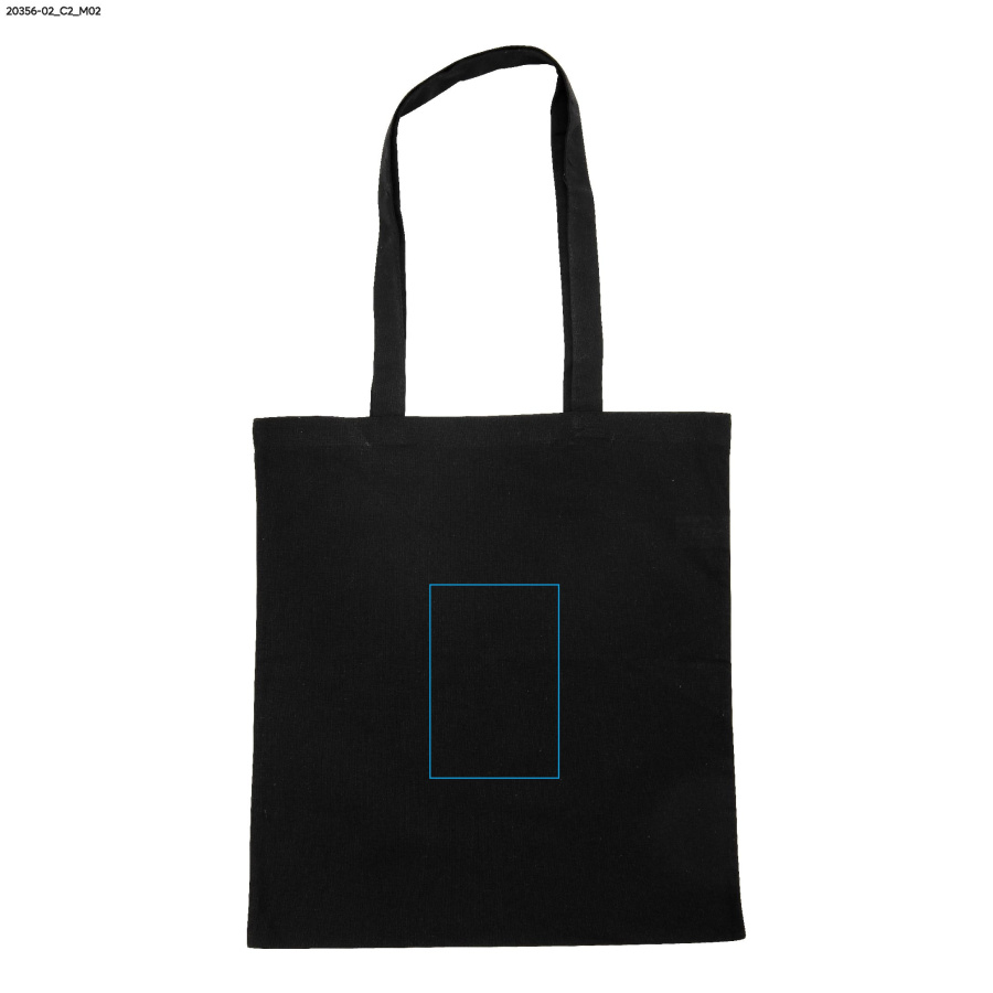 Torba bawełniana GRIS, 140 g: Print area back · DTF