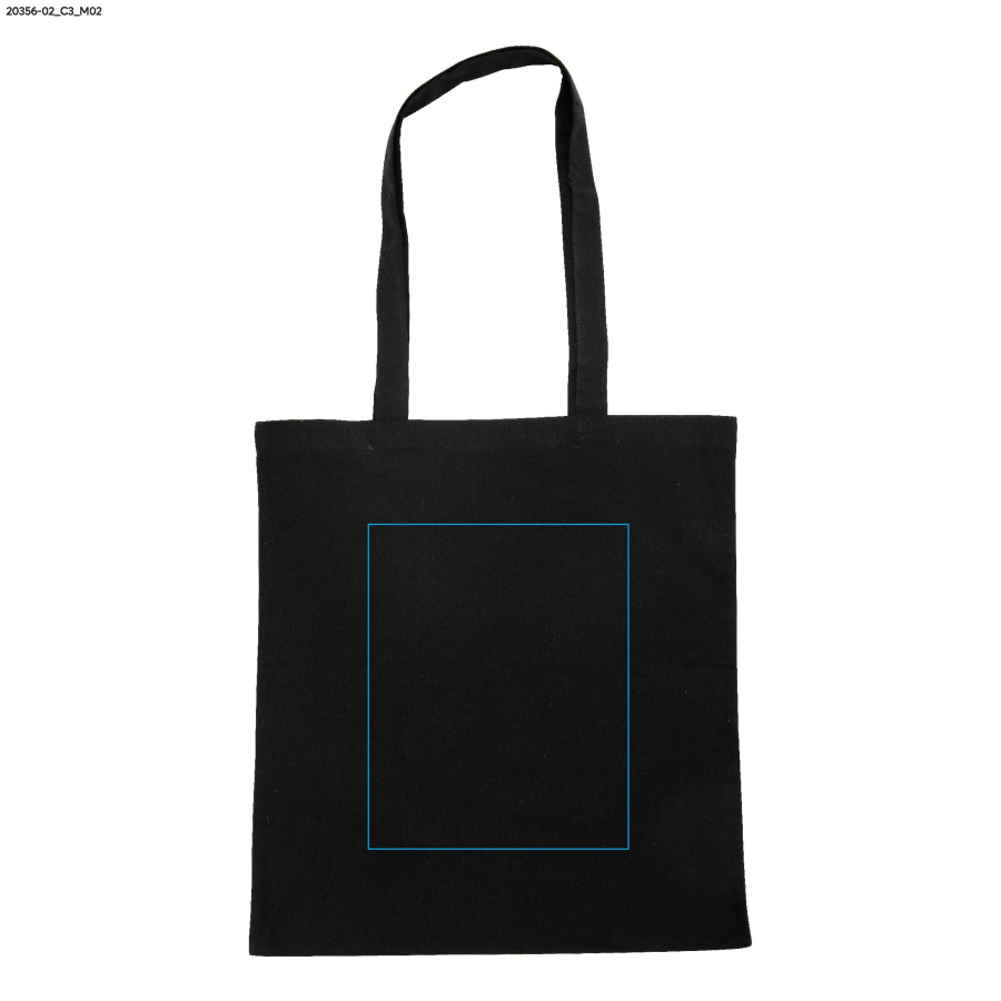 Torba bawełniana GRIS, 140 g: Print area back · DTF