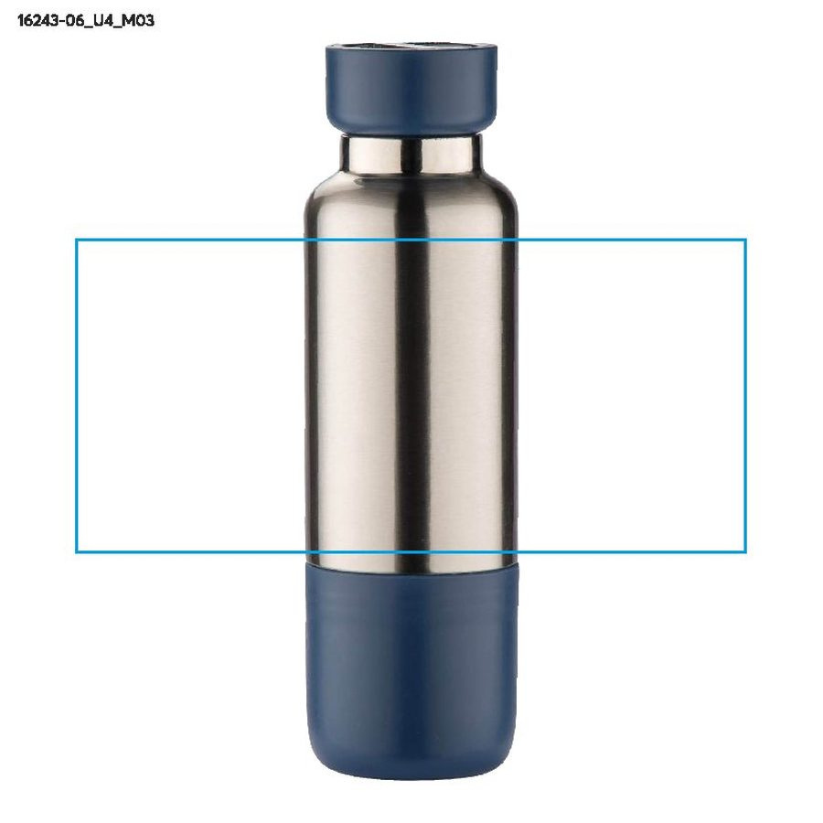 Bouteille isotherme avec sangle RON 500 ml: Zone de marquage top · Impression UV