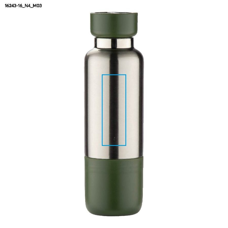 Bouteille isotherme avec sangle RON 500 ml: Zone de marquage top · Tampographie