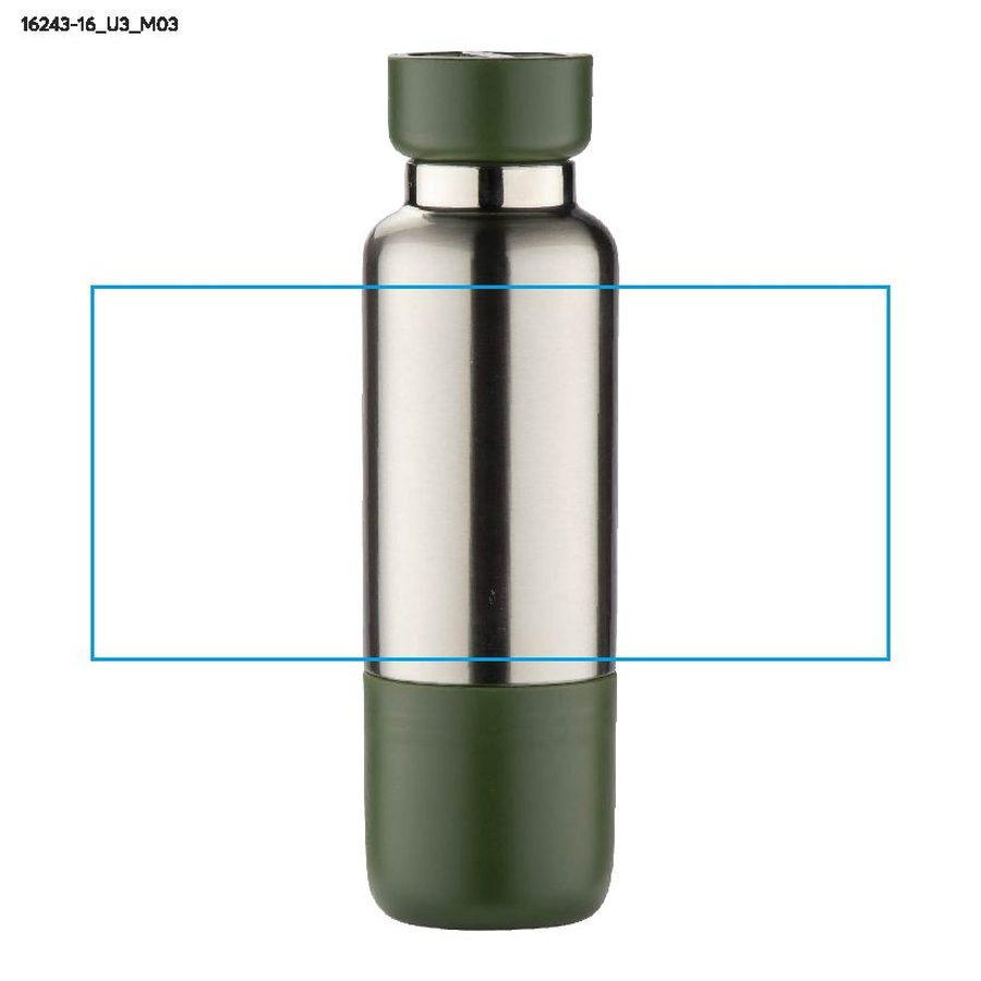 Bouteille isotherme avec sangle RON 500 ml: Zone de marquage top · Impression UV