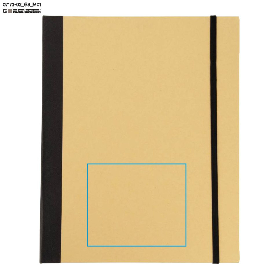 DOSI – porte-documents de conférence A4: Zone de marquage avant · Gravure laser