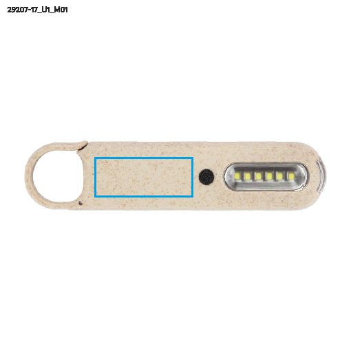 PROKO 2 – lampe de poche: Zone de marquage avant · Impression UV
