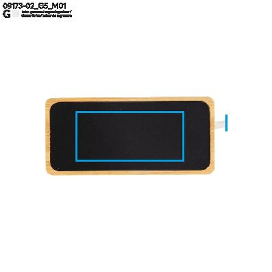 NATRO – hub USB: Zone de marquage avant · Gravure laser