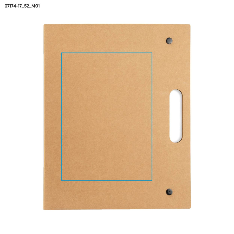 BOTE – porte-documents de conférence A4: Zone de marquage avant · Sérigraphie
