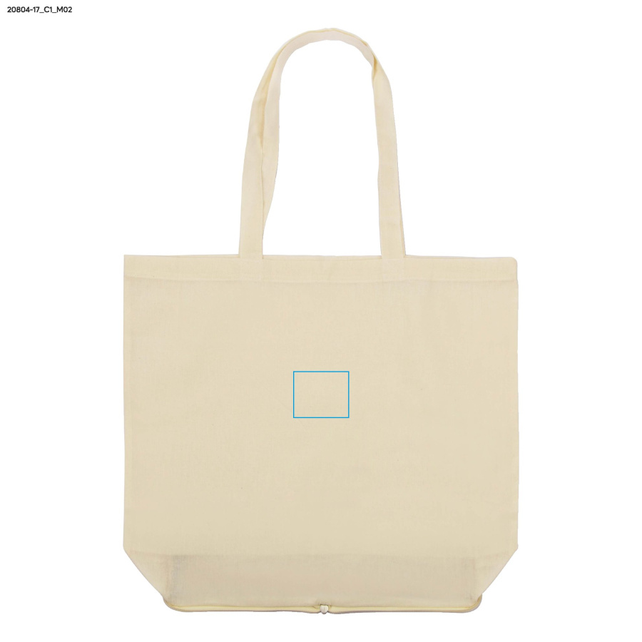 ZIPKO – sac de courses pliant 120 g: Zone de marquage arrière · DTF