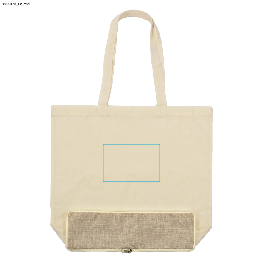 ZIPKO – sac de courses pliant 120 g: Zone de marquage avant · DTF