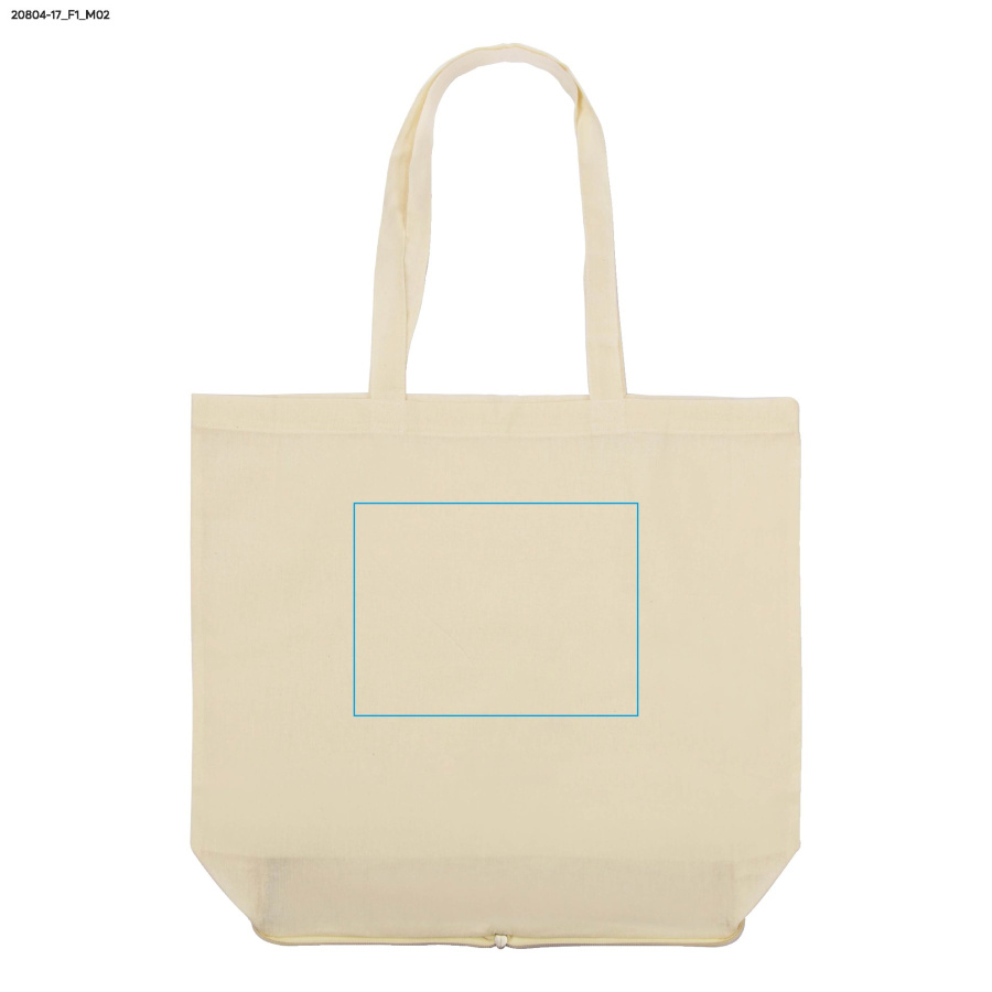 ZIPKO – sac de courses pliant 120 g: Zone de marquage arrière · Transfert sérigraphique