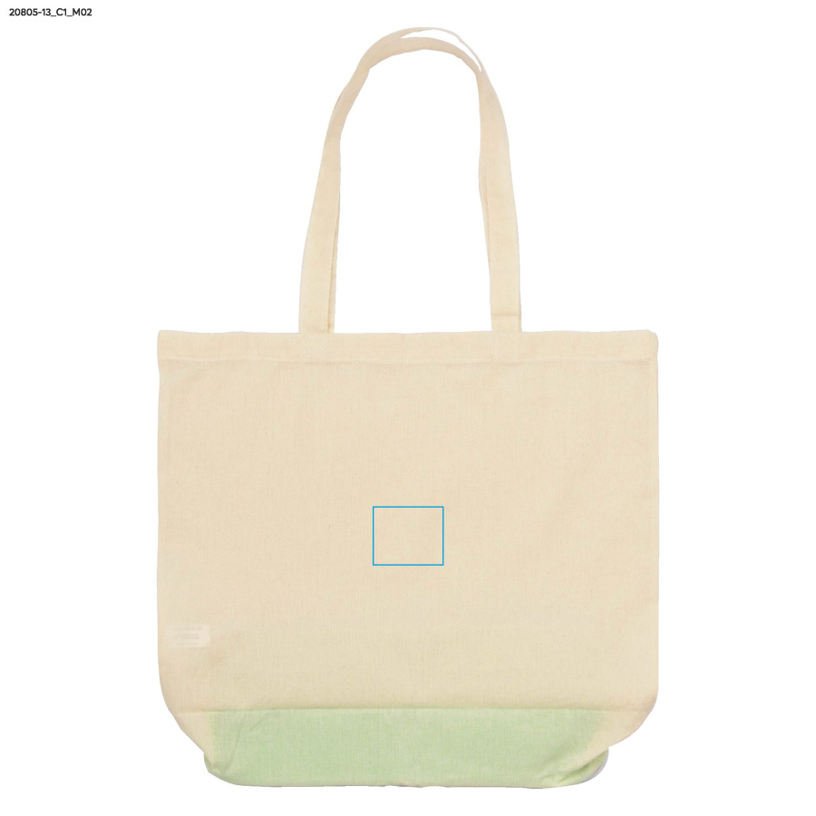 Sac de courses pliable FLIN 120 g: Zone de marquage arrière · DTF