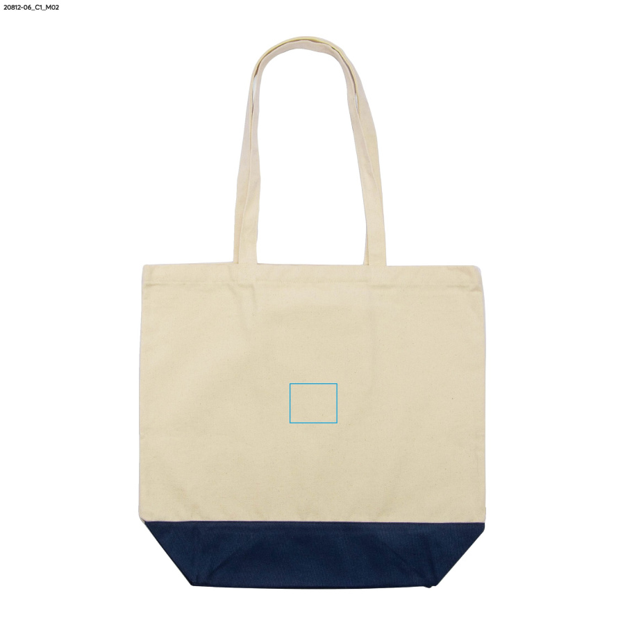 Sac en coton VIBO 340 g: Zone de marquage arrière · DTF