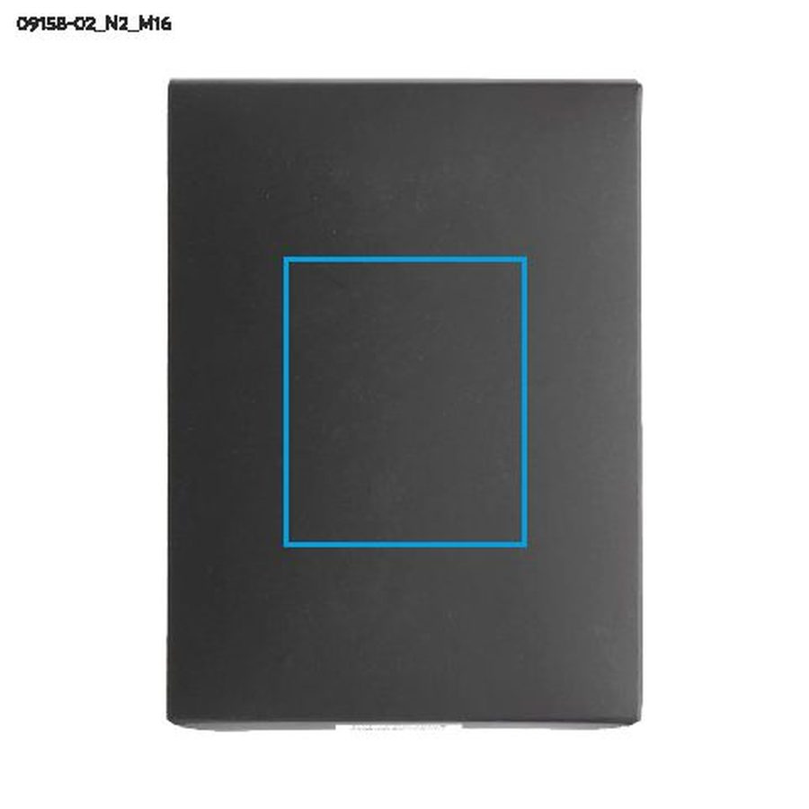 Automobilinis telefono laikiklis su belaidžiu įkrovikliu GARI 15W USB-C: Print area box · Pad printing