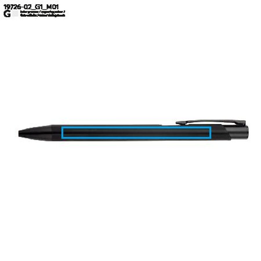 Stylo bille SOT: Zone de marquage avant · Gravure laser