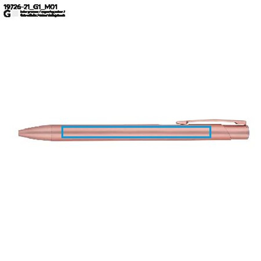 Stylo bille SOT: Zone de marquage avant · Gravure laser