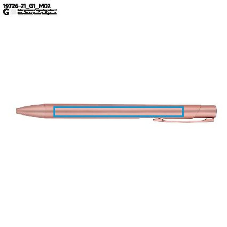 Stylo bille SOT: Zone de marquage arrière · Gravure laser