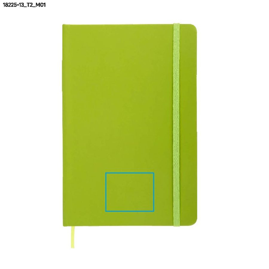 Notes rVITAL A5: Print area front · Debossing