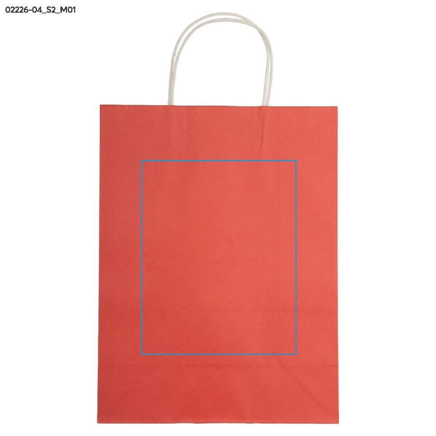 Sac cadeau ZIBO: Zone de marquage avant · Sérigraphie