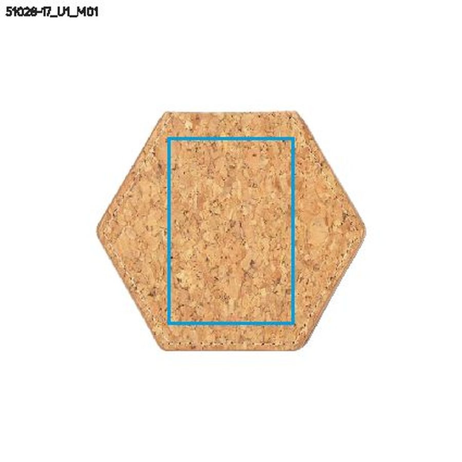 SARI – miroir en liège: Zone de marquage avant · Impression UV