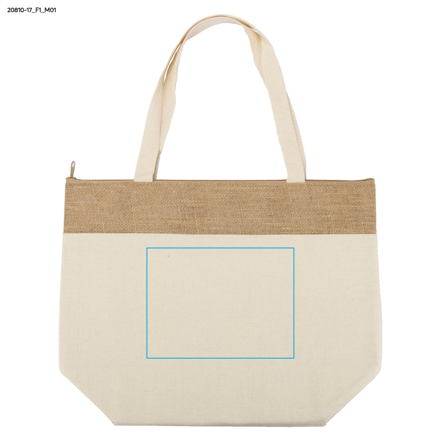 JUTO – sac isotherme: Zone de marquage avant · Transfert sérigraphique