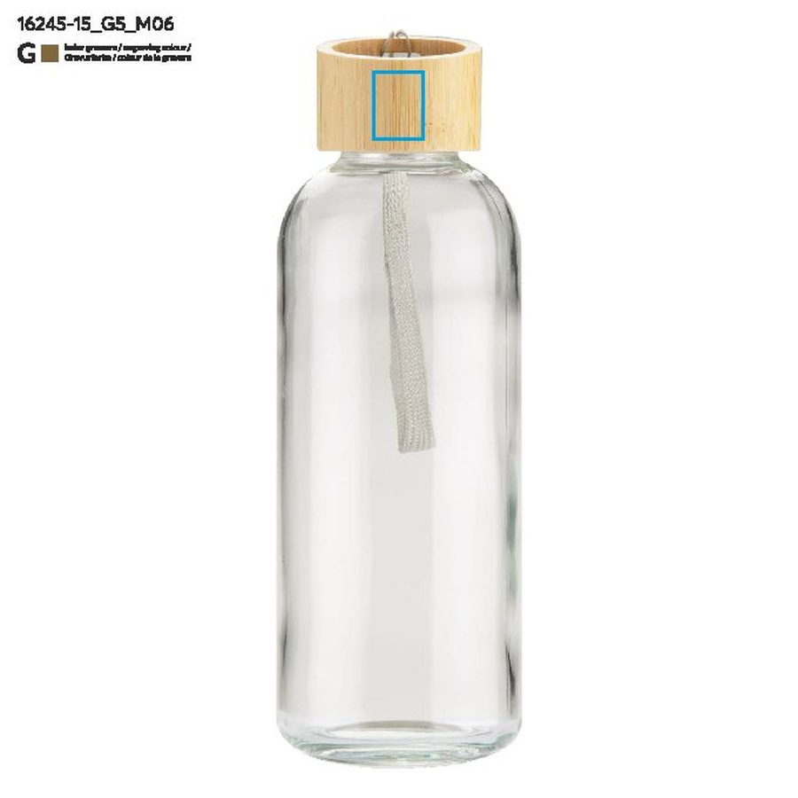 VITRO – bouteille en verre 650 ml: Zone de marquage side · Gravure laser