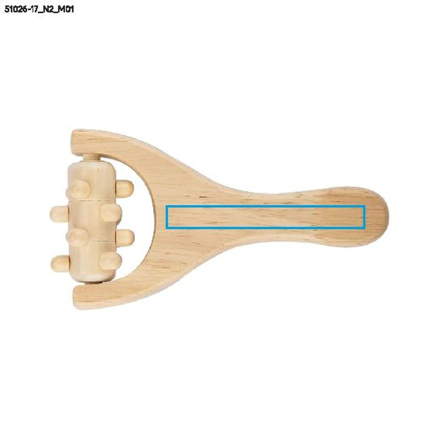 MASU – accessoire de massage: Zone de marquage avant · Tampographie