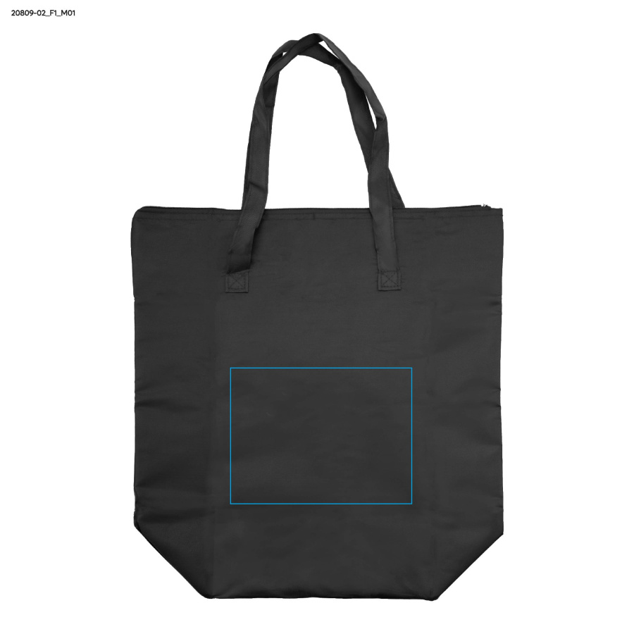 Sac pliable PINO: Zone de marquage avant · Transfert sérigraphique