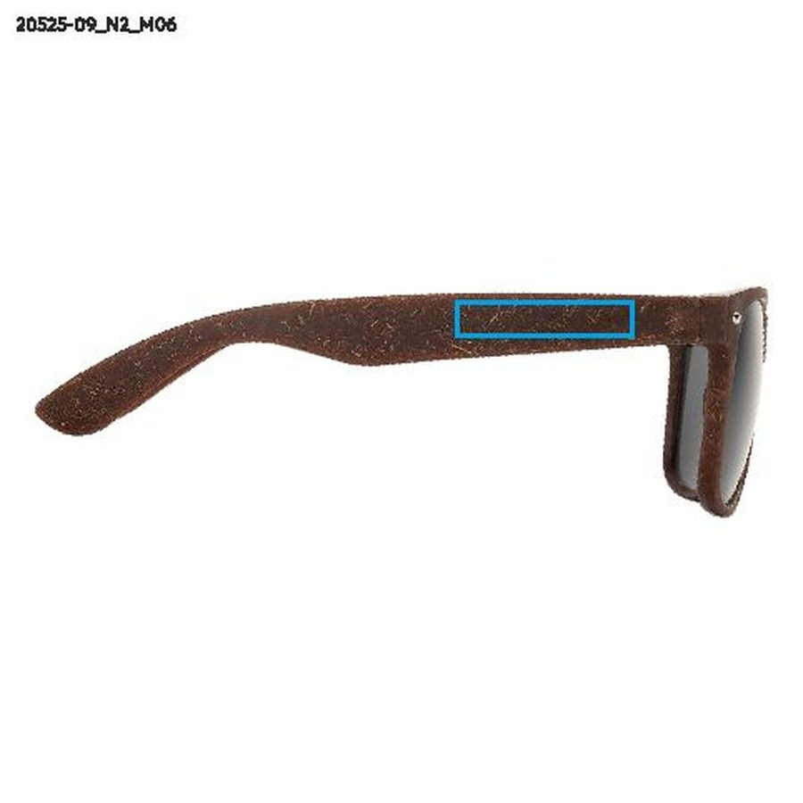 NUX – lunettes de soleil: Zone de marquage side · Tampographie