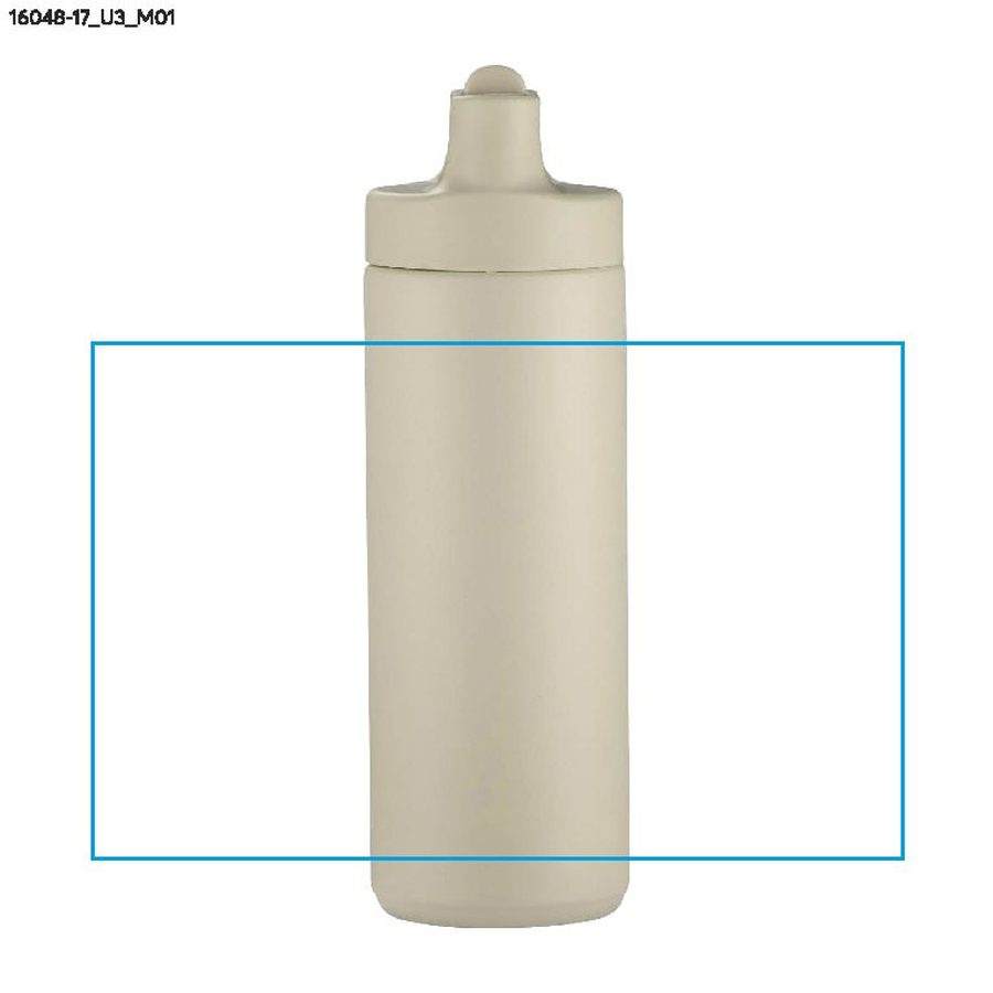 Butelka termiczna VELORA, 500 ml: Obszar znakowania z przodu · Druk UV