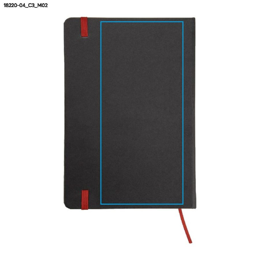 Carnet quadrillé KORYO A5: Zone de marquage arrière · DTF