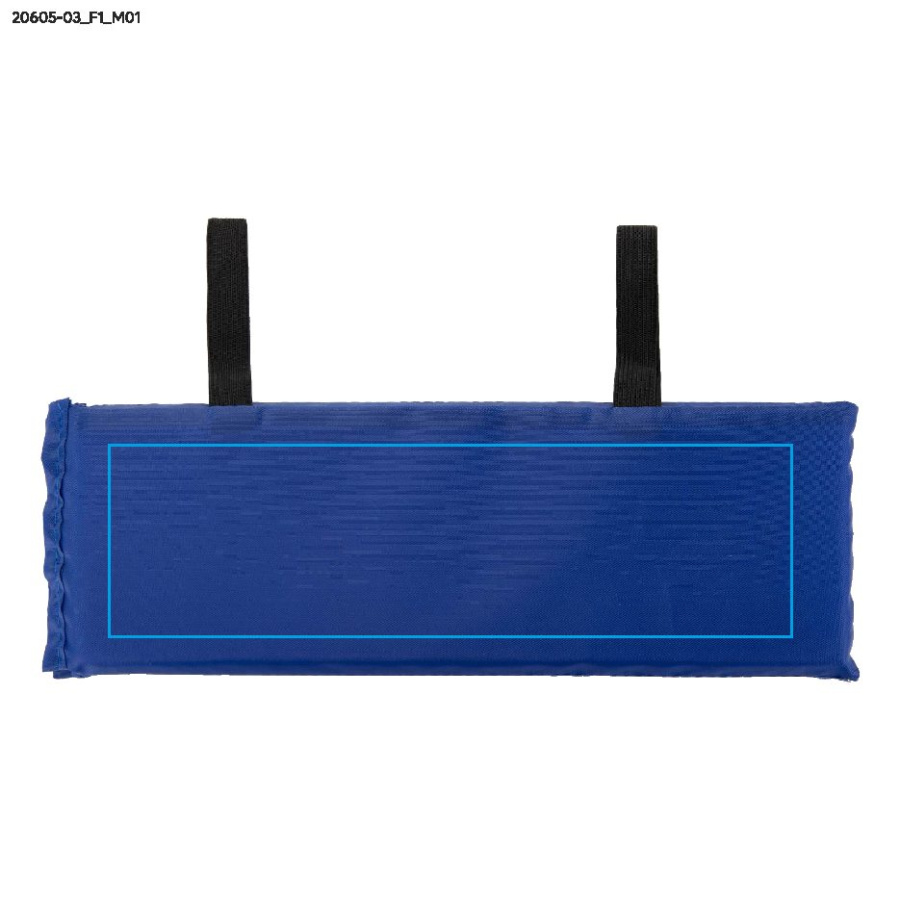 Tapis d’assise pliable TREKPAD: Zone de marquage avant · Transfert sérigraphique
