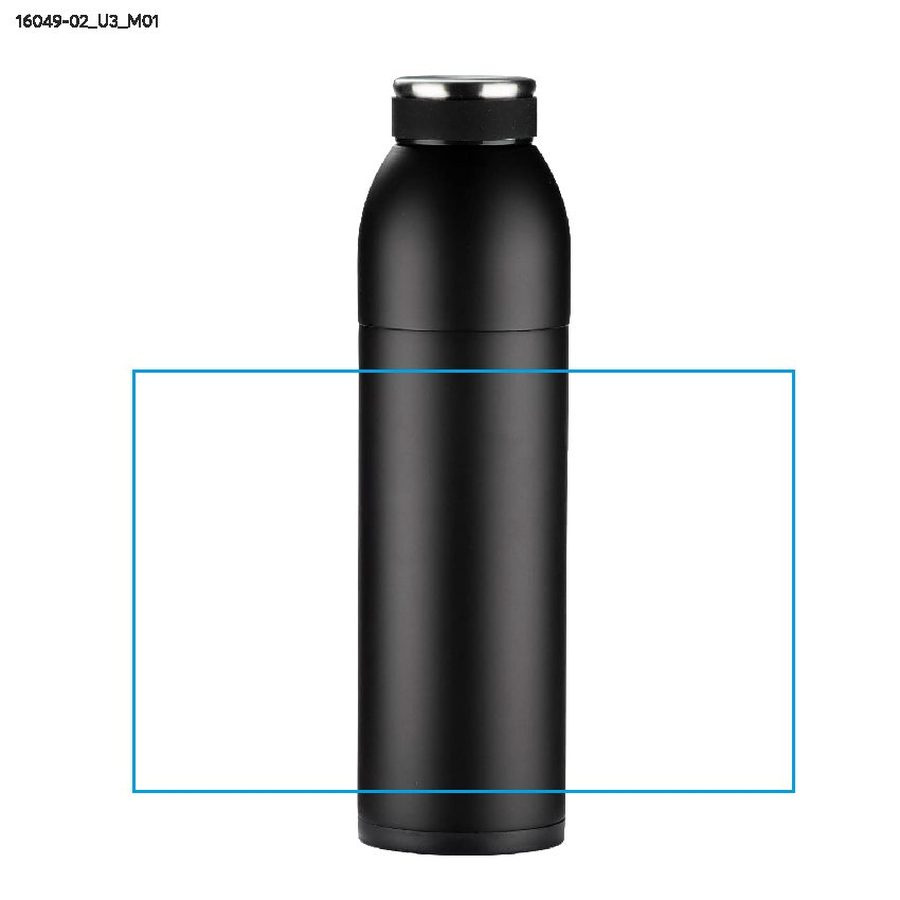DUAL – bouteille isotherme 600 ml: Zone de marquage avant · Impression UV
