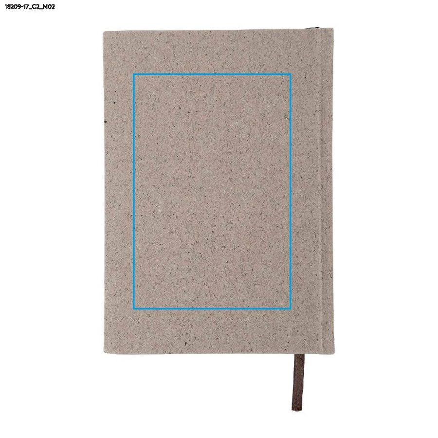 TEO – carnet A5: Zone de marquage arrière · DTF