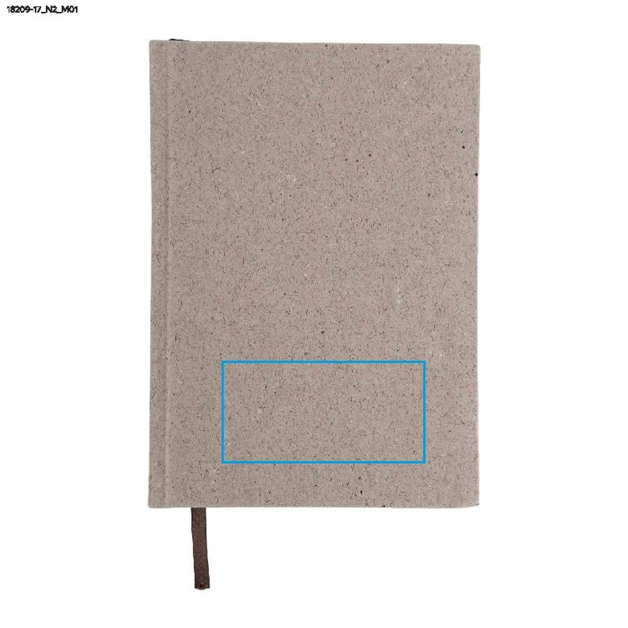 TEO – carnet A5: Zone de marquage avant · Tampographie