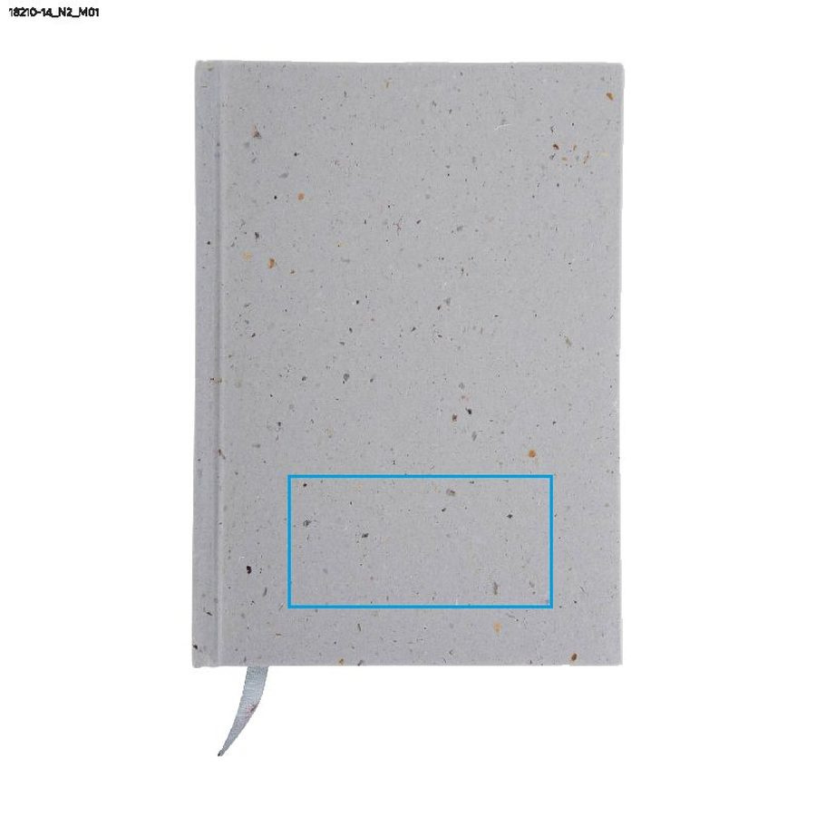 KOFE – carnet A5: Zone de marquage avant · Tampographie