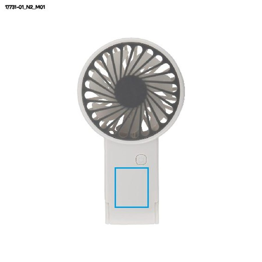 BREEZI – ventilateur à main: Zone de marquage avant · Tampographie