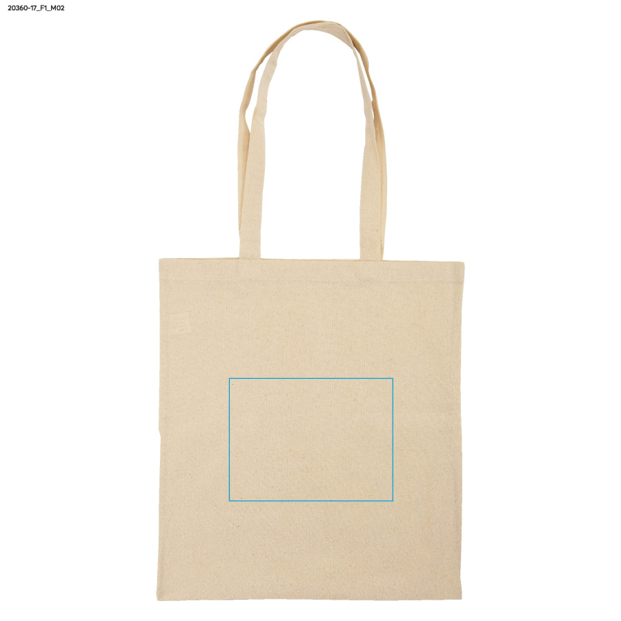 LEMI – sac en coton 150 g: Zone de marquage arrière · Transfert sérigraphique