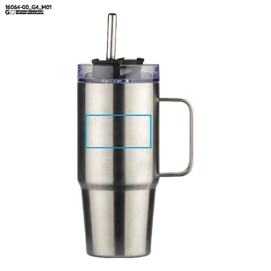TORIN – mug isotherme 450 ml: Zone de marquage avant · Gravure laser