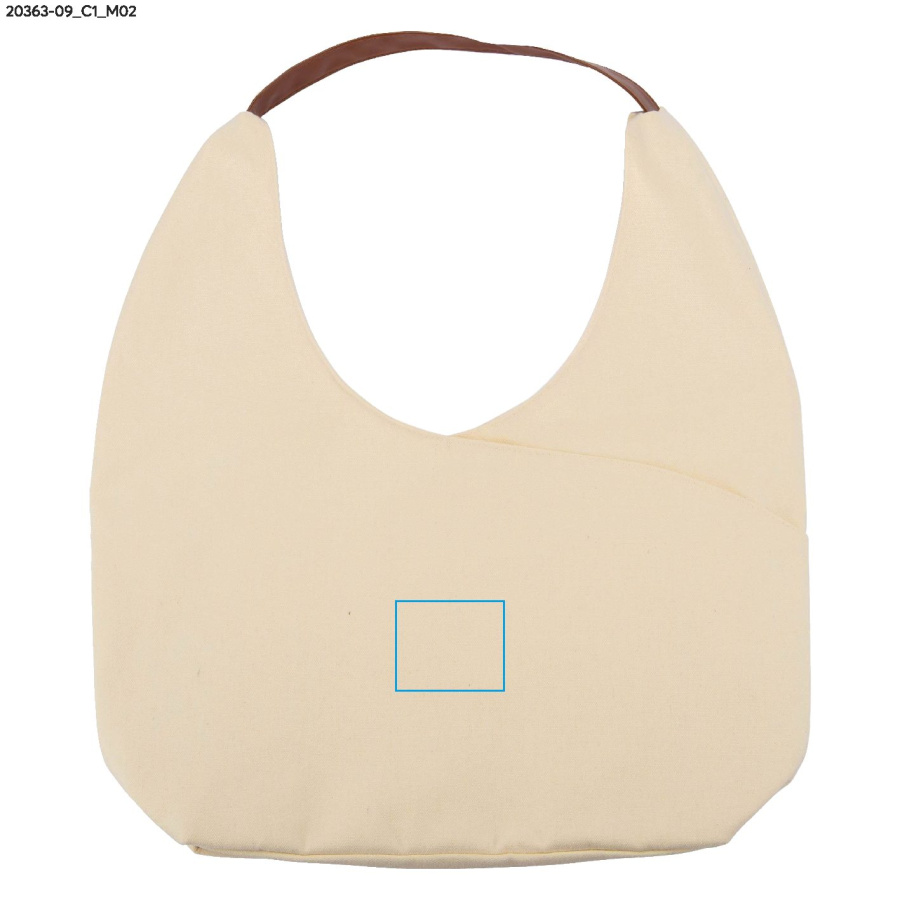 TASKE – sac en coton 280 g: Zone de marquage arrière · DTF