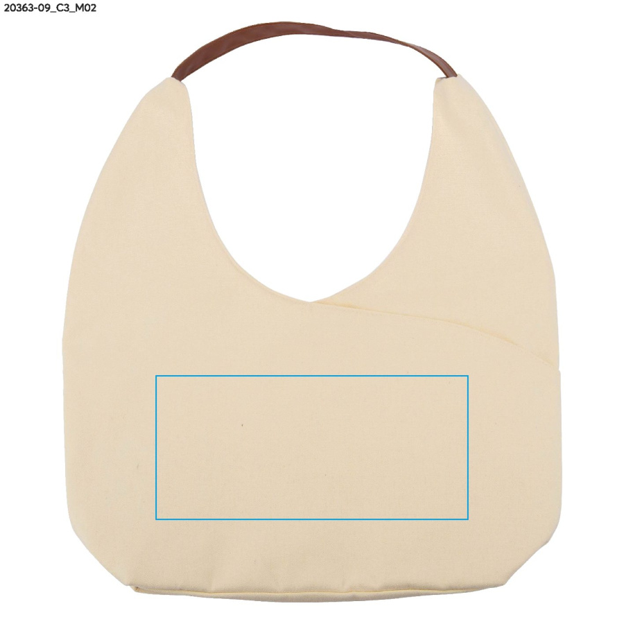 TASKE – sac en coton 280 g: Zone de marquage arrière · DTF