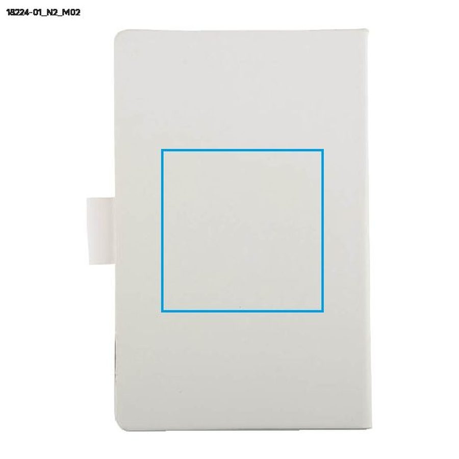 Carnet STIKLO A6 avec notes adhésives: Zone de marquage arrière · Tampographie