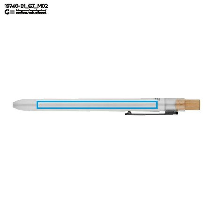 Stylo gel OCEANO: Zone de marquage arrière · Gravure laser