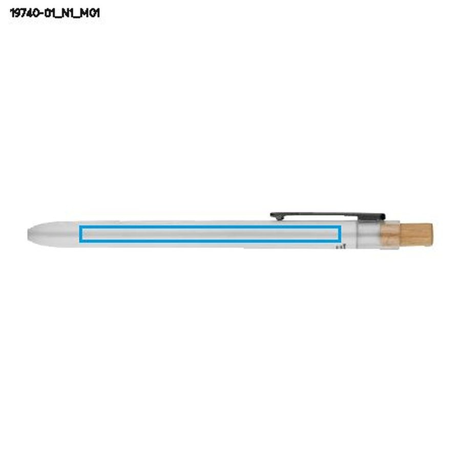 Stylo gel OCEANO: Zone de marquage avant · Tampographie